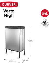 Cubo de basura alto de 54L - Curver verto