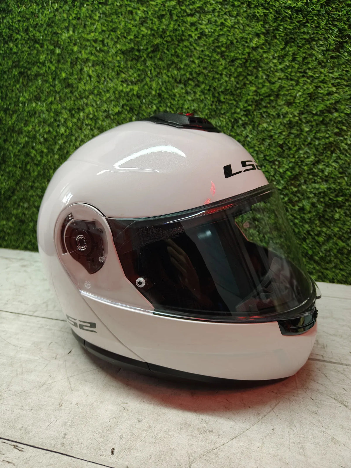 Casco de moto modular blanco XXL - LS2