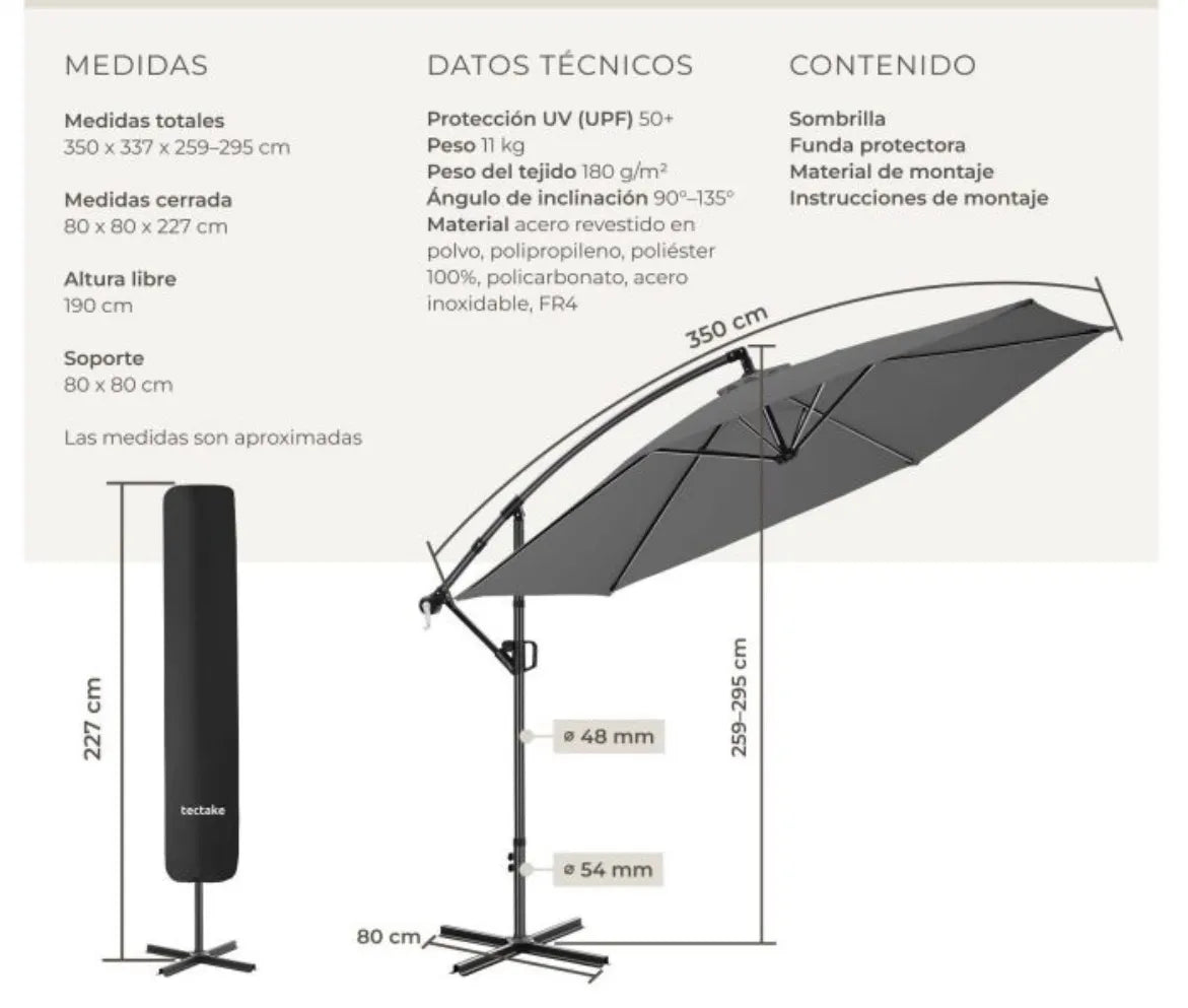 Parasol de brazo