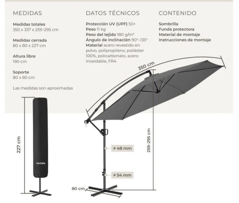 Parasol de brazo
