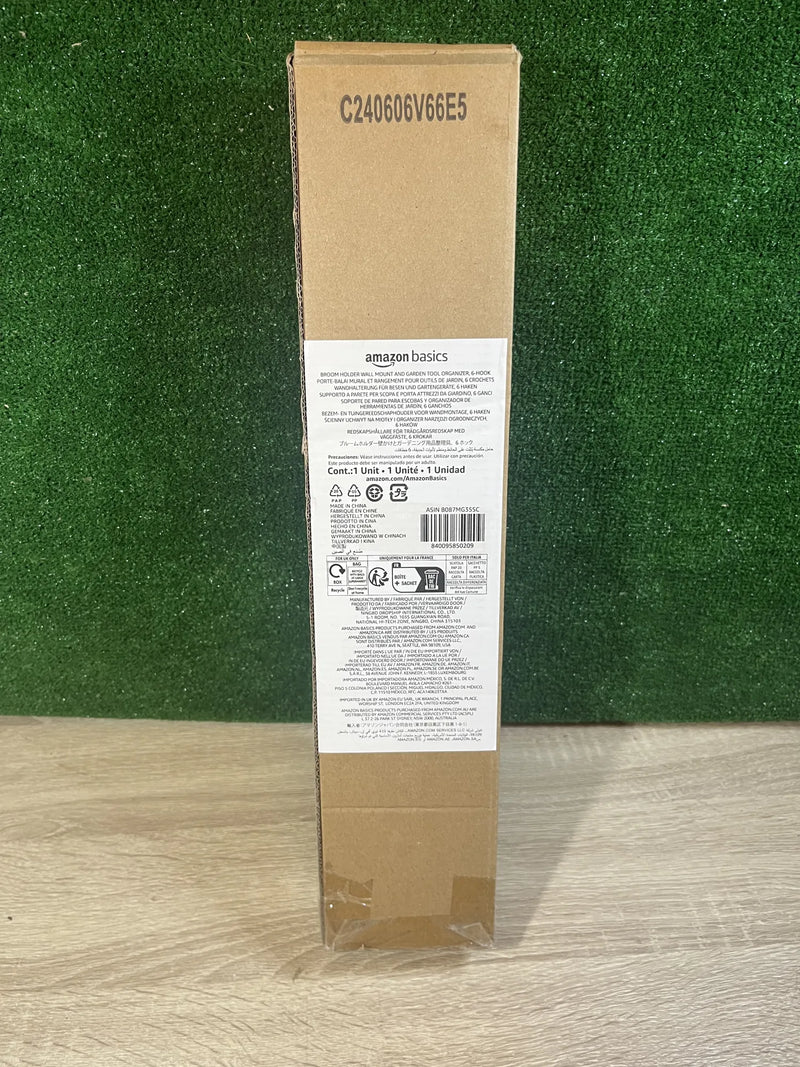 Rectángulo Soporte para escobas Amazon Basics