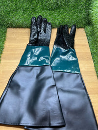 Guantes de goma para chorro de arena