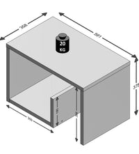 Mesa auxiliar de diseño moderno - FMD