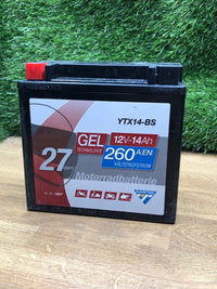 Batería de motocicleta YTX14-BS CARTEC