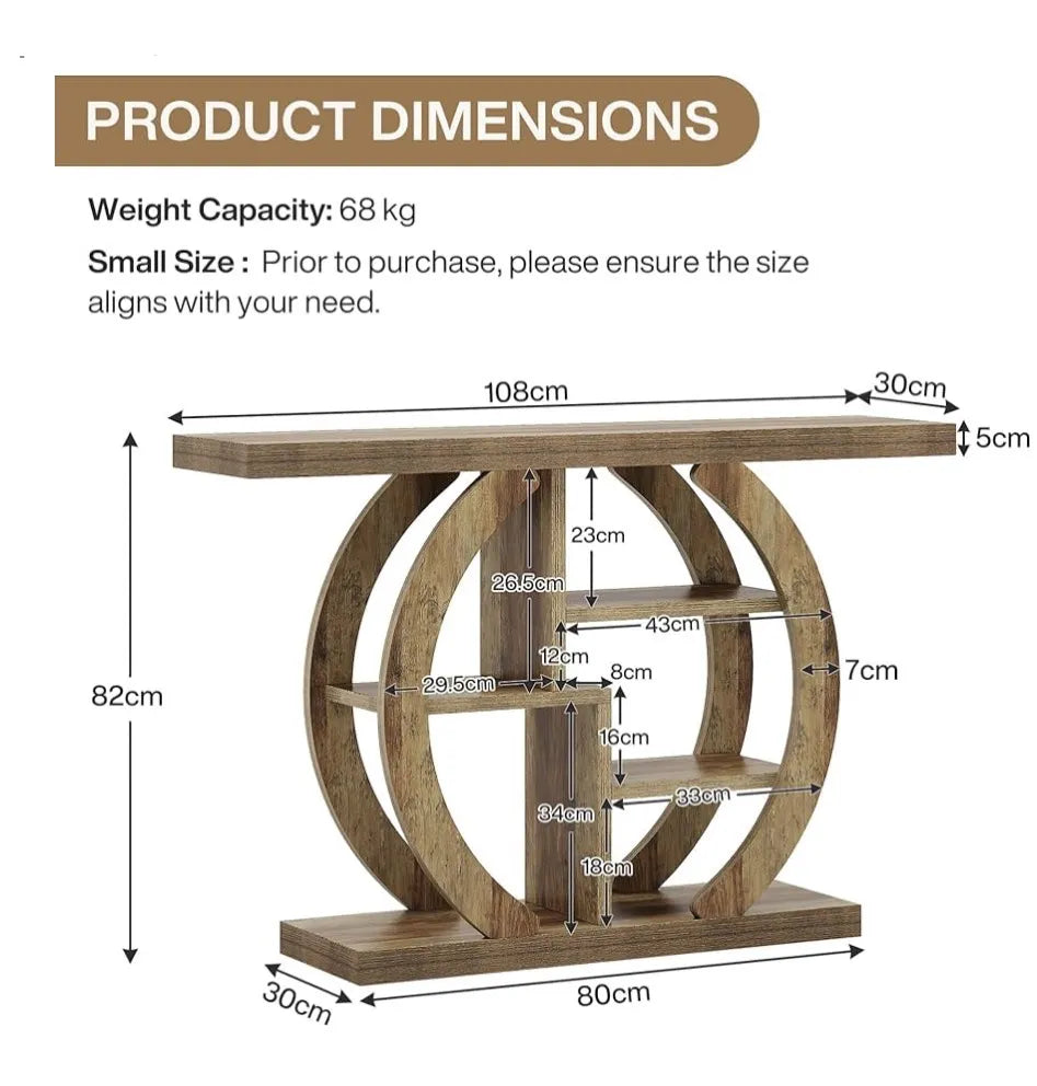 Mesa consola círculo