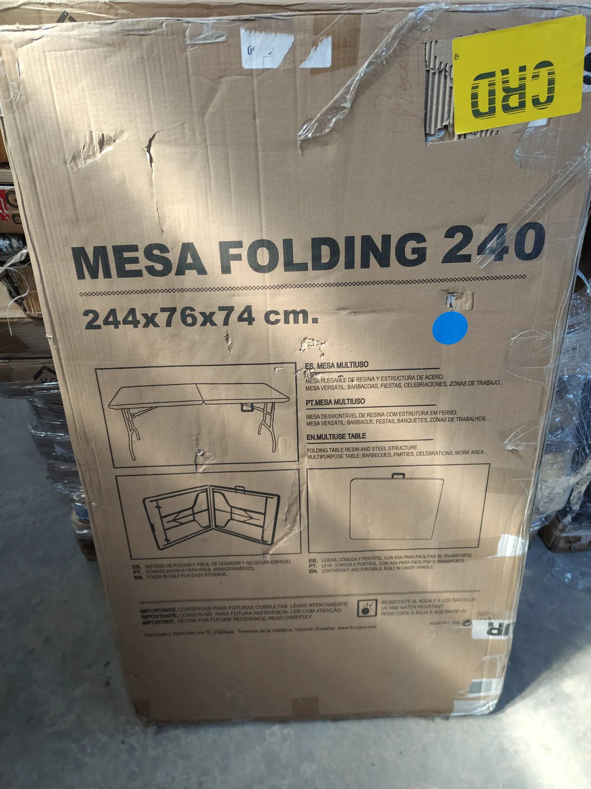 Mesa plegable 240CM - KG KITGARDEN
