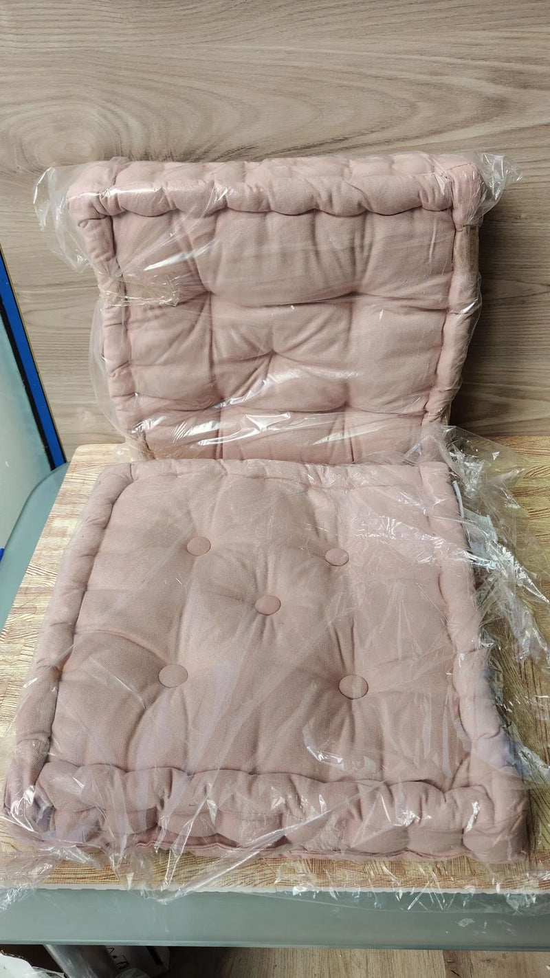 Cojín de Asiento Cuadrado, Cojines para Silla de Jardin, Juego de 2 Cojines