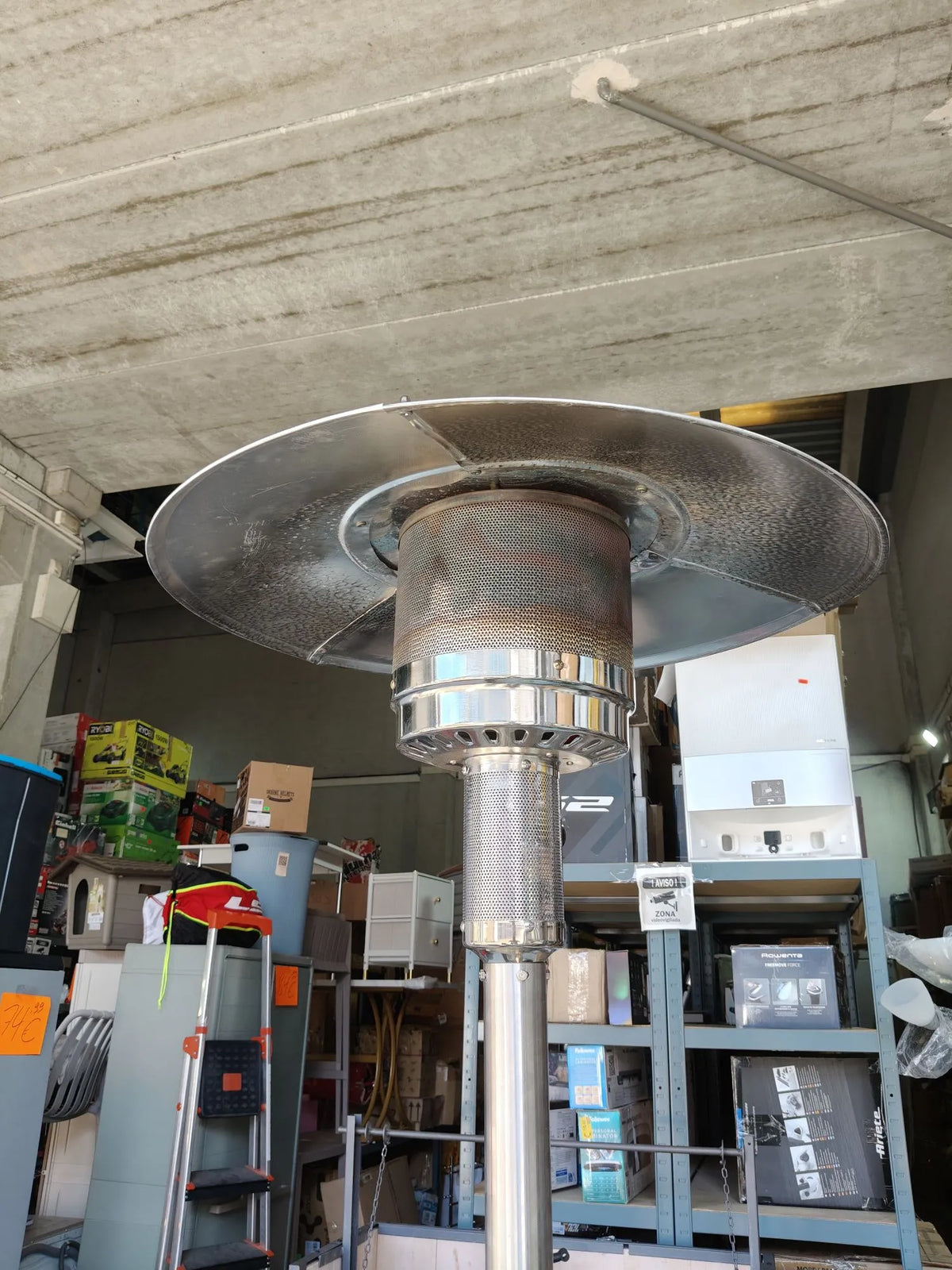 Estufa exterior de gas ajustable