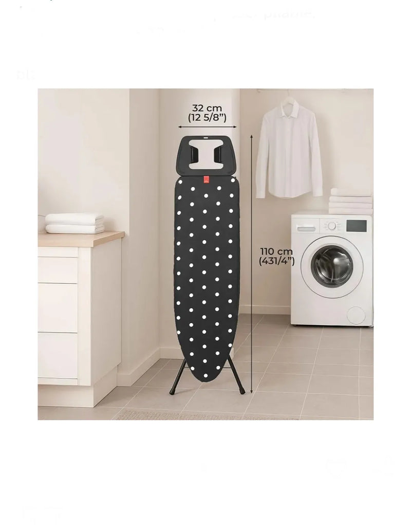 Tabla de planchar plegable, dimensiones 110 x 32 cm