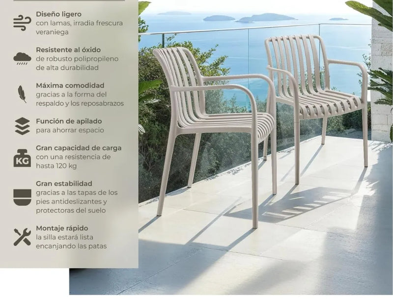Sillas Terraza Exterior Apilables