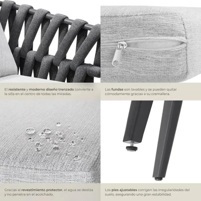 Silla de aluminio