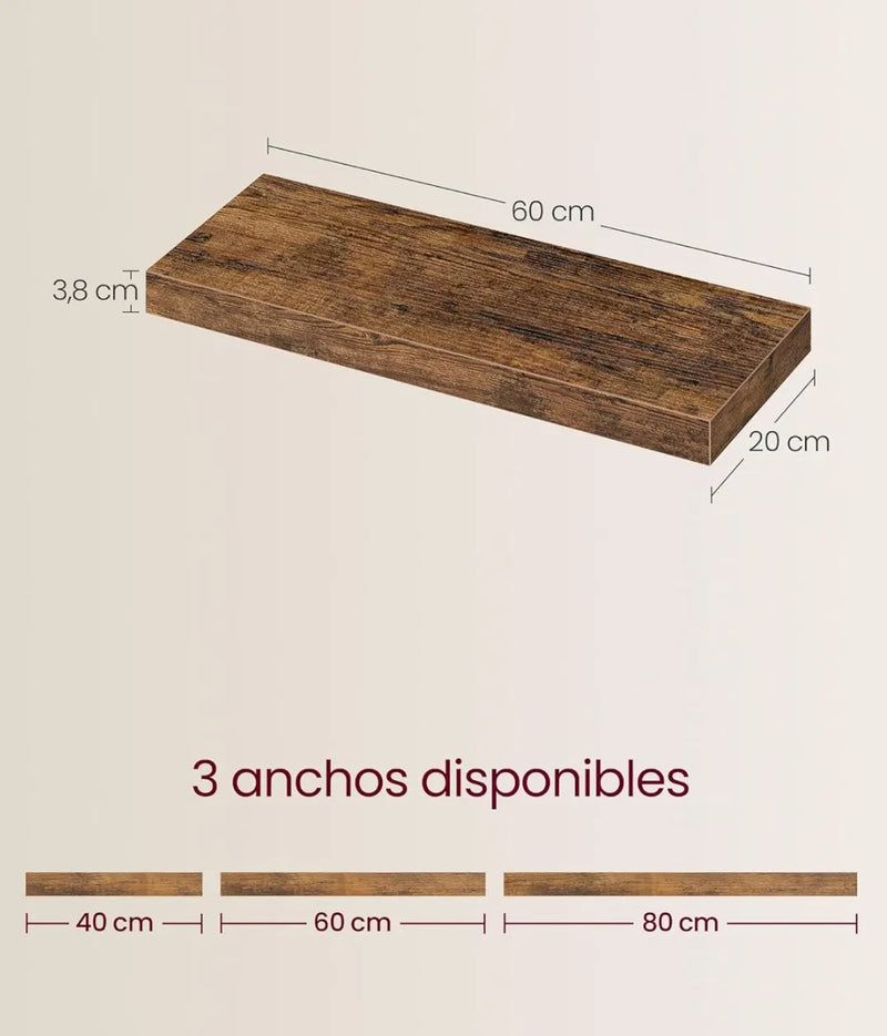 Estante de pared flotante - Vasagle