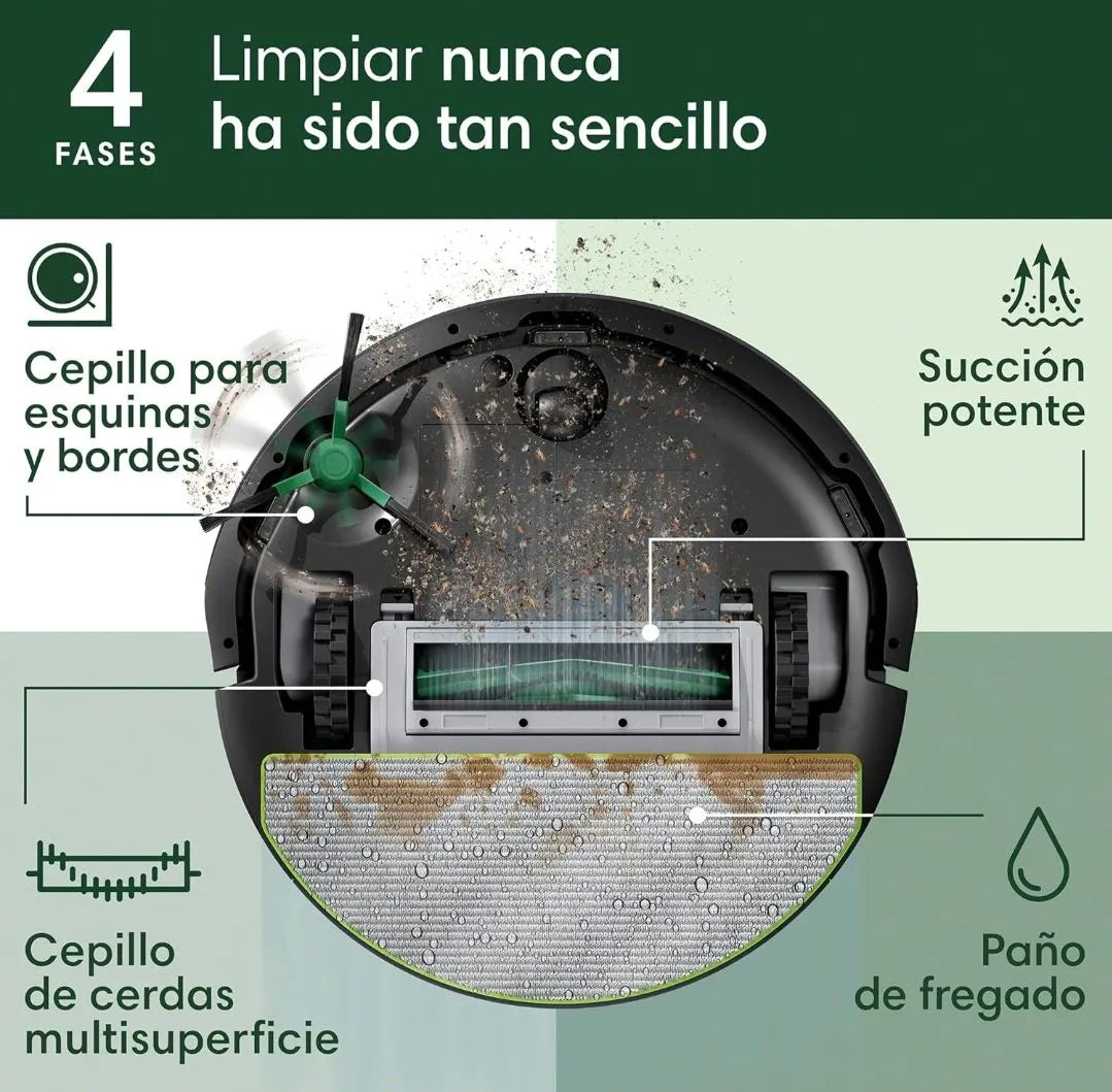 Aspirador y friegasuelos con mapeo - Irobot