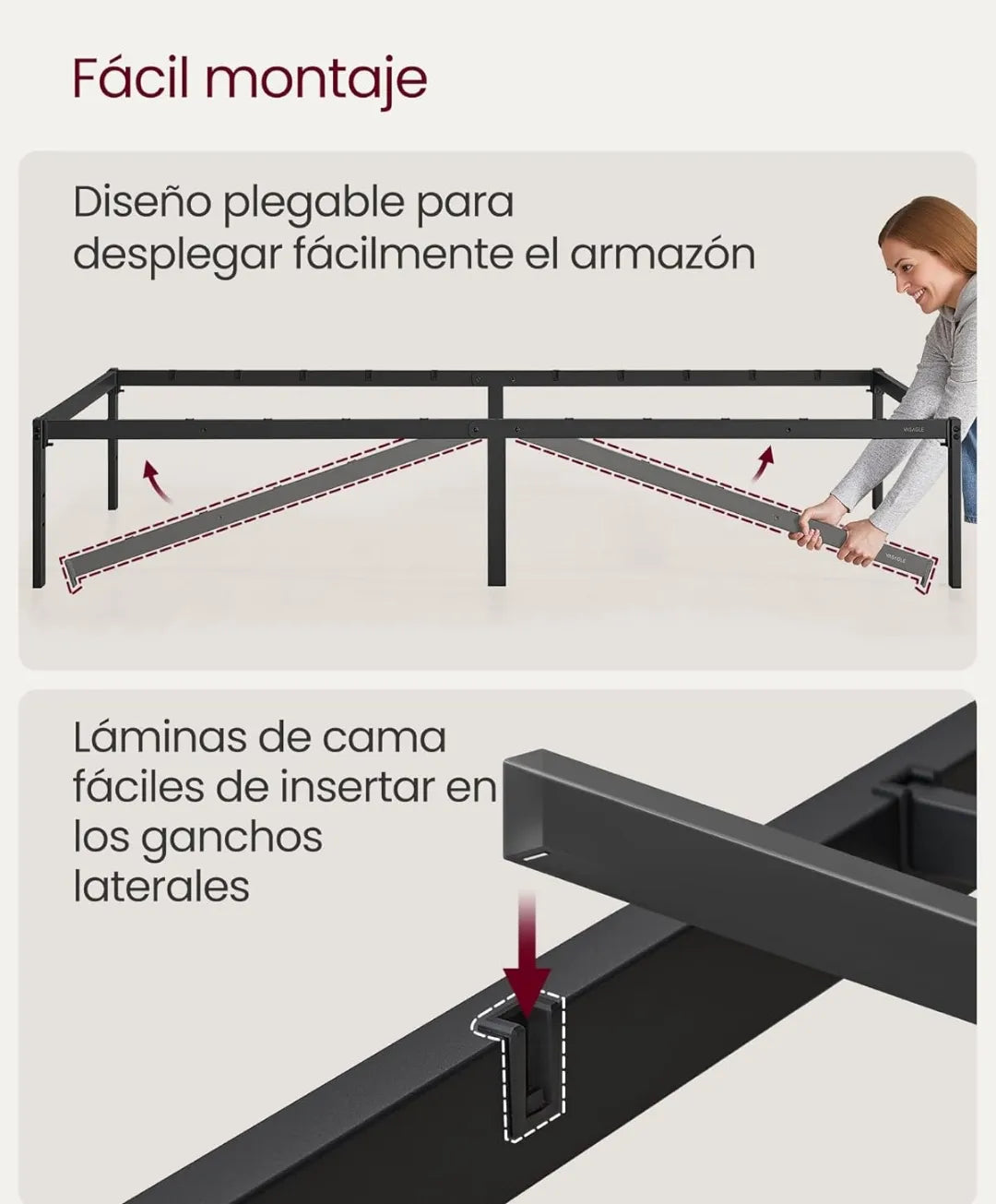 Estructura de cama - VASAGLE