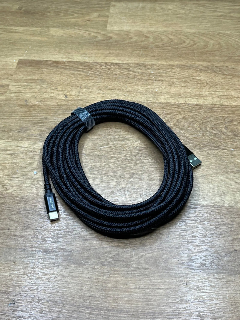 Cable de carga USB C extra largo de 16.4 pies