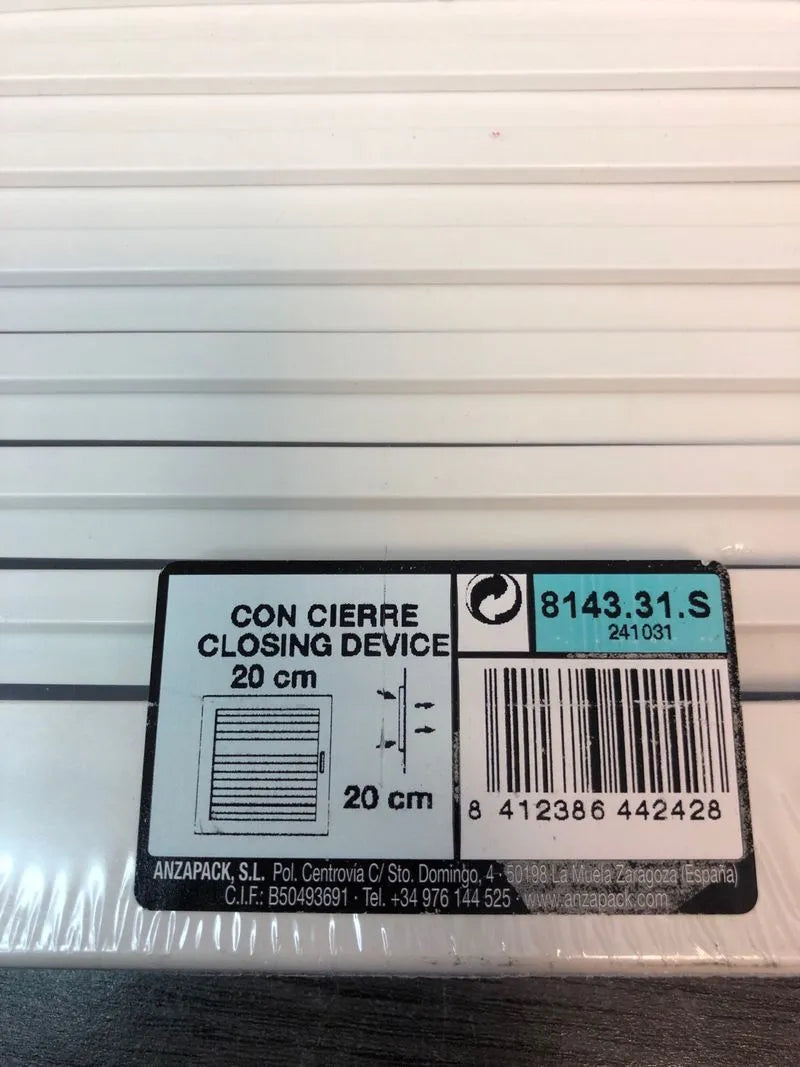 Rejilla con cierre