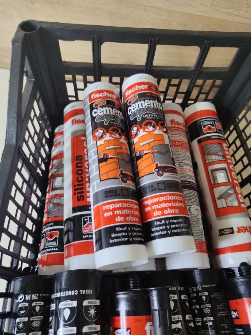 Silicona Universal Fischer Gris Ceniza