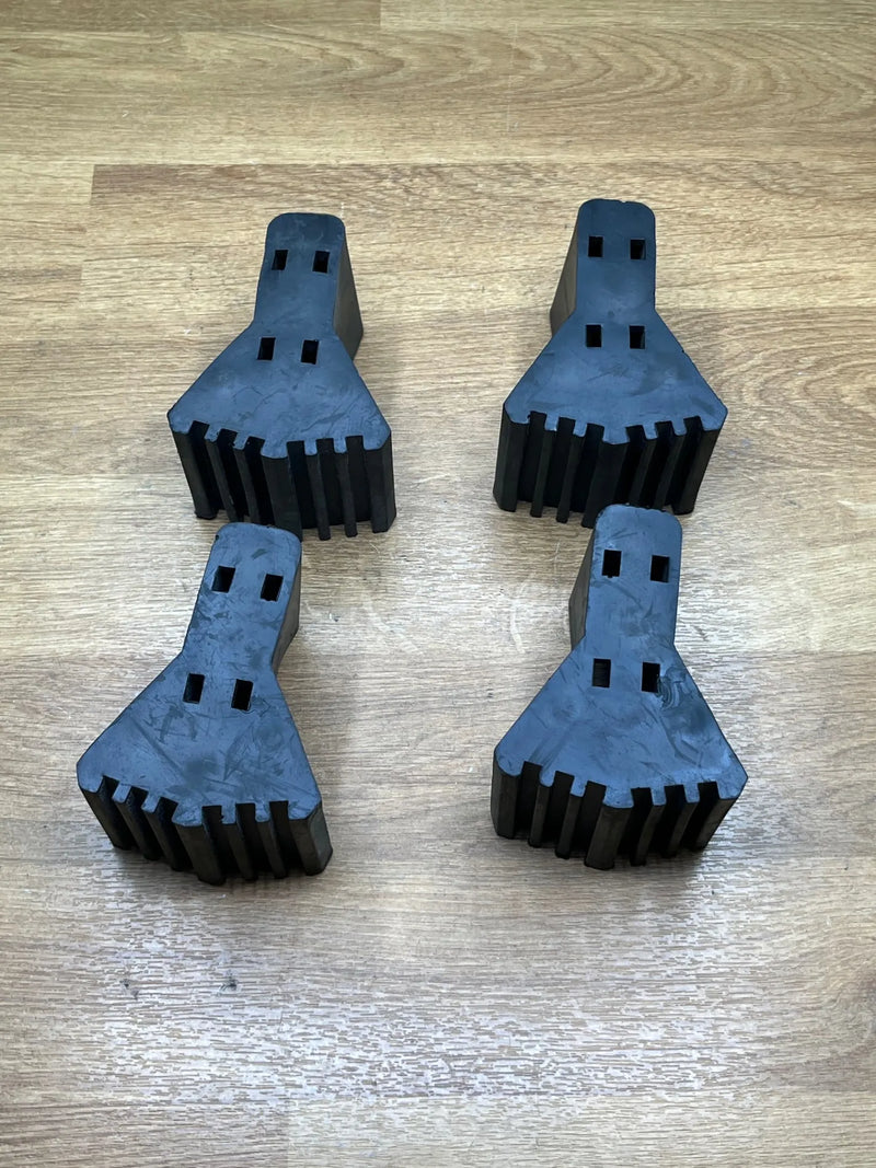 4 Protectores Antideslizantes para Patas de Escalera de Goma