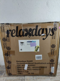 Mesa jardín cuadrada - Relaxdays