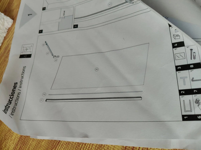 Cristal para mampara de ducha en buen estado