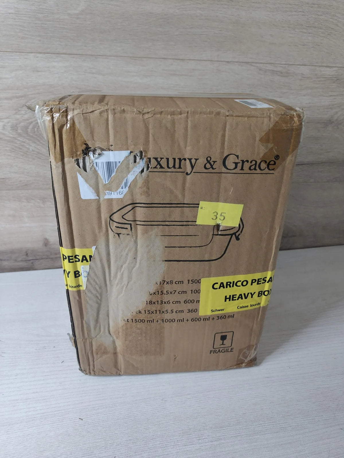 Pack de 4 fiambreras de cristal - LG luxury
