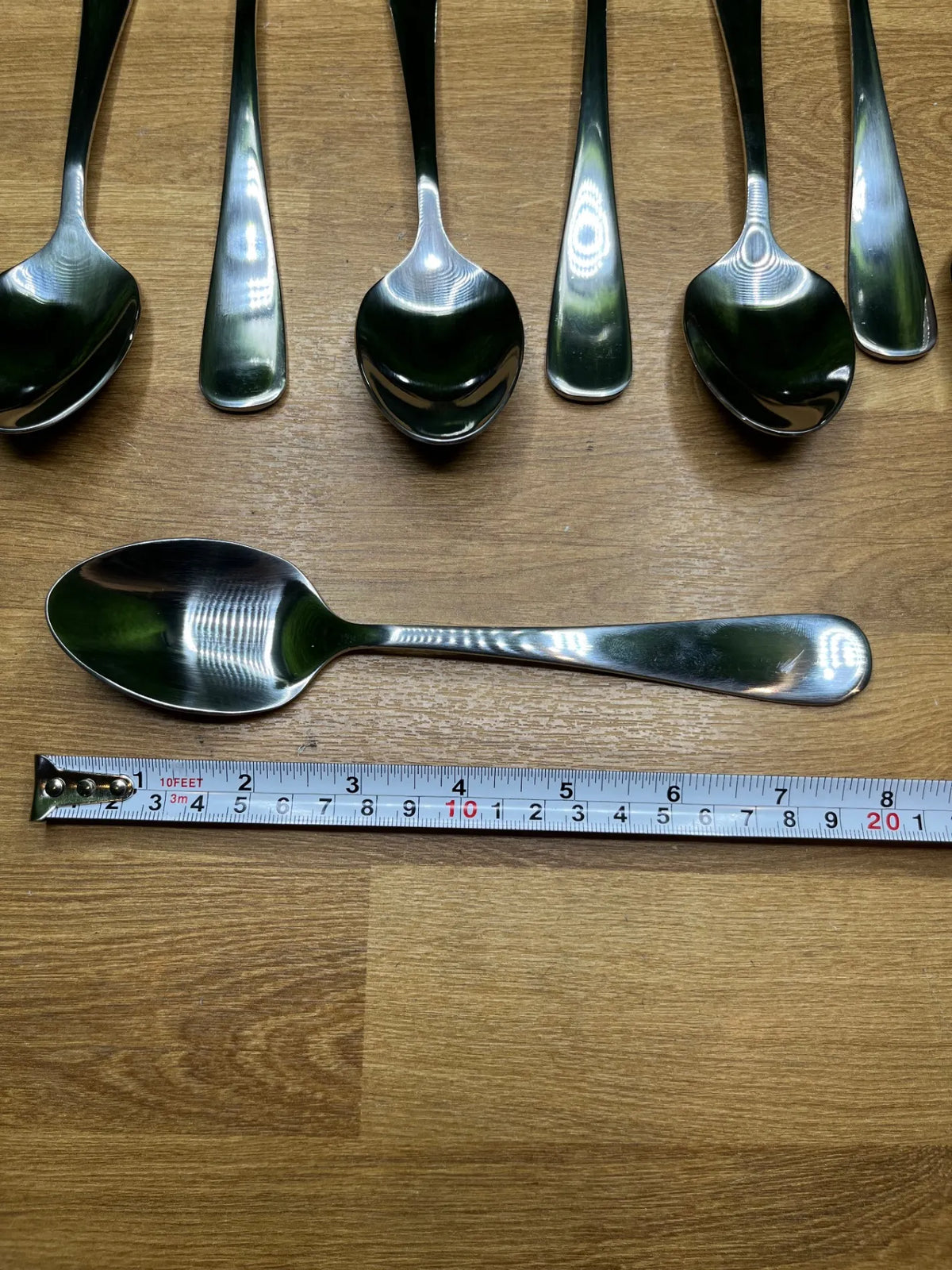 10 Cucharas de Cocina de Acero Inoxidable