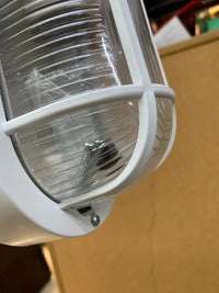 ovalado plástico blanco 60W, luz LED bajo consumo