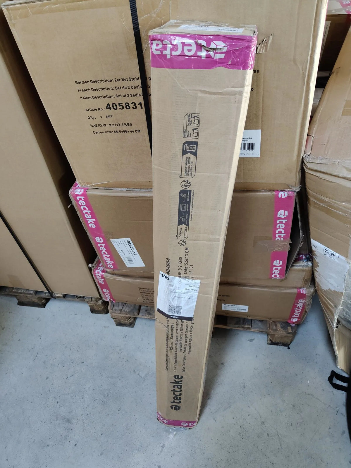 Toldo plegable para balcón - Tectake