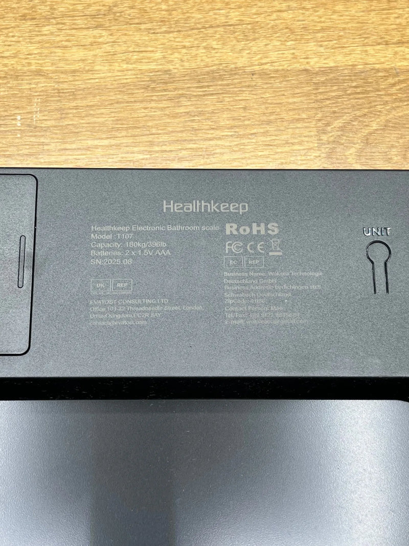 Bascula de Baño con Pantalla LED Healthkeep