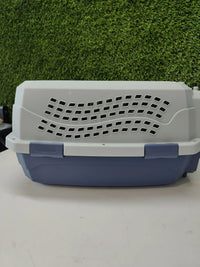 Transportín de 2 puertas azul - Amazon Basics