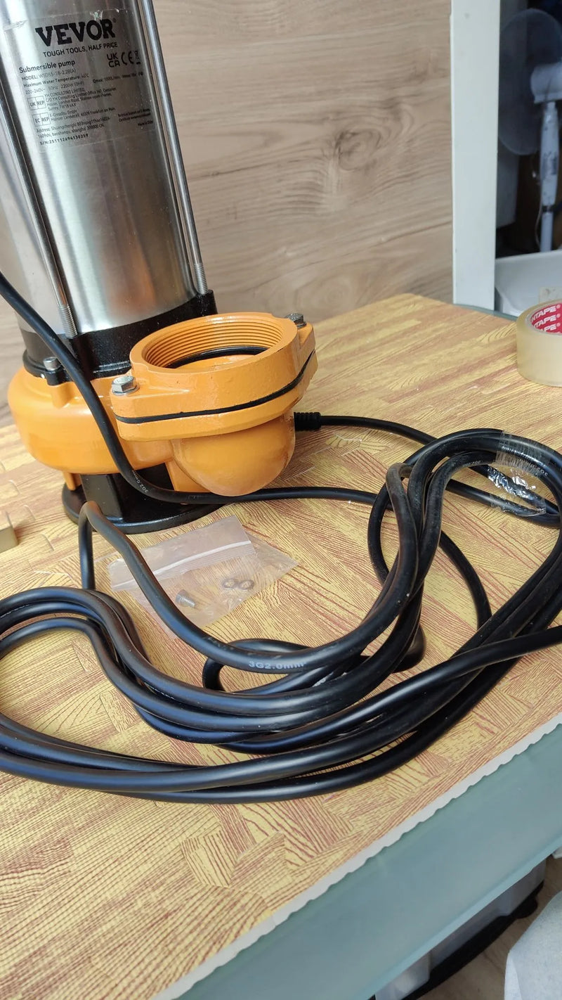 Bomba Sumergible de Aguas Residuales 230V, 60000L/H