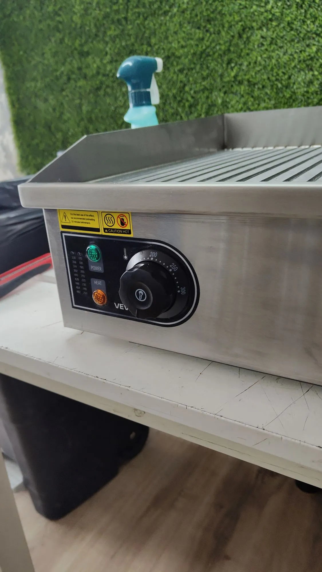 Plancha Eléctrica, 3200 W, Control de Temperatura Ajustable 50 a 300 °C