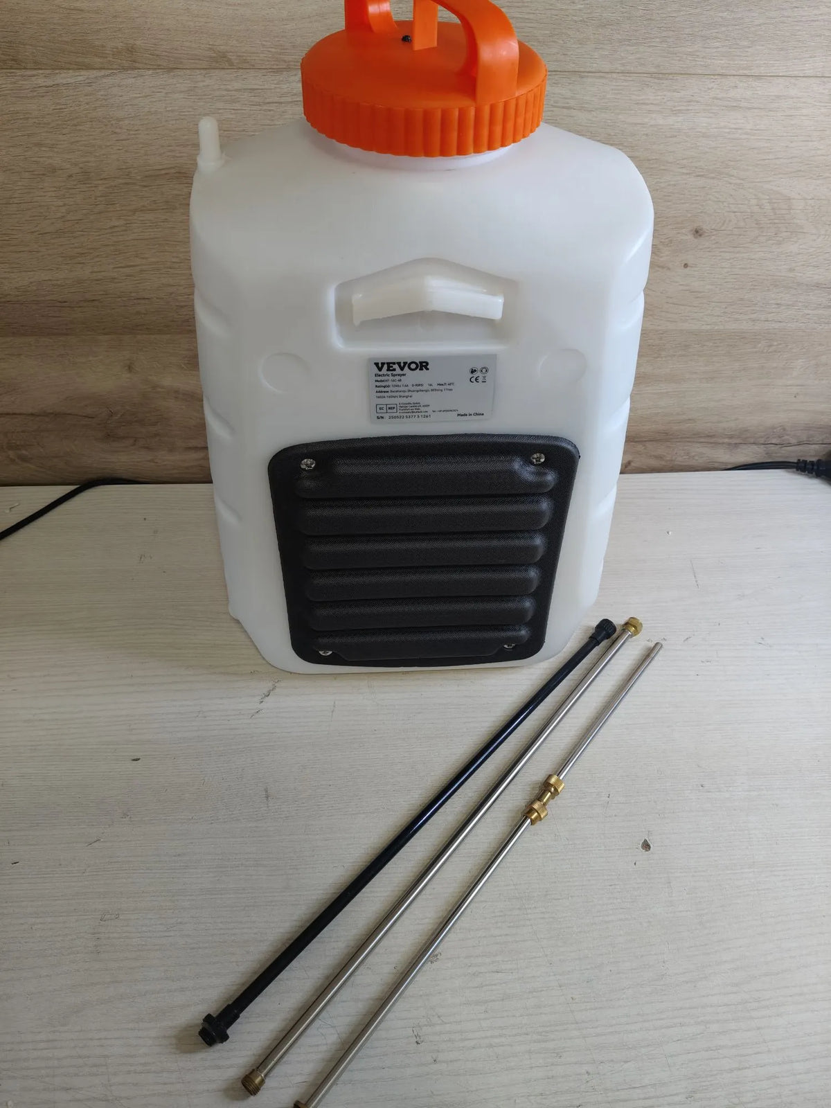 Mochila SucceBuy 16 L Batería 12 V 8 Ah VEVOR