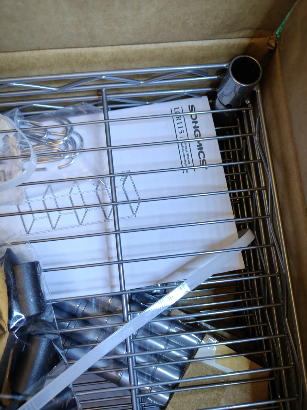 Estantería metálica de 5 niveles para cocina
