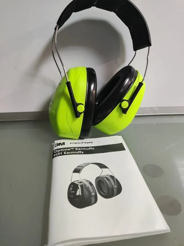 Orejeras de protección, 1 unidad/caja, verde