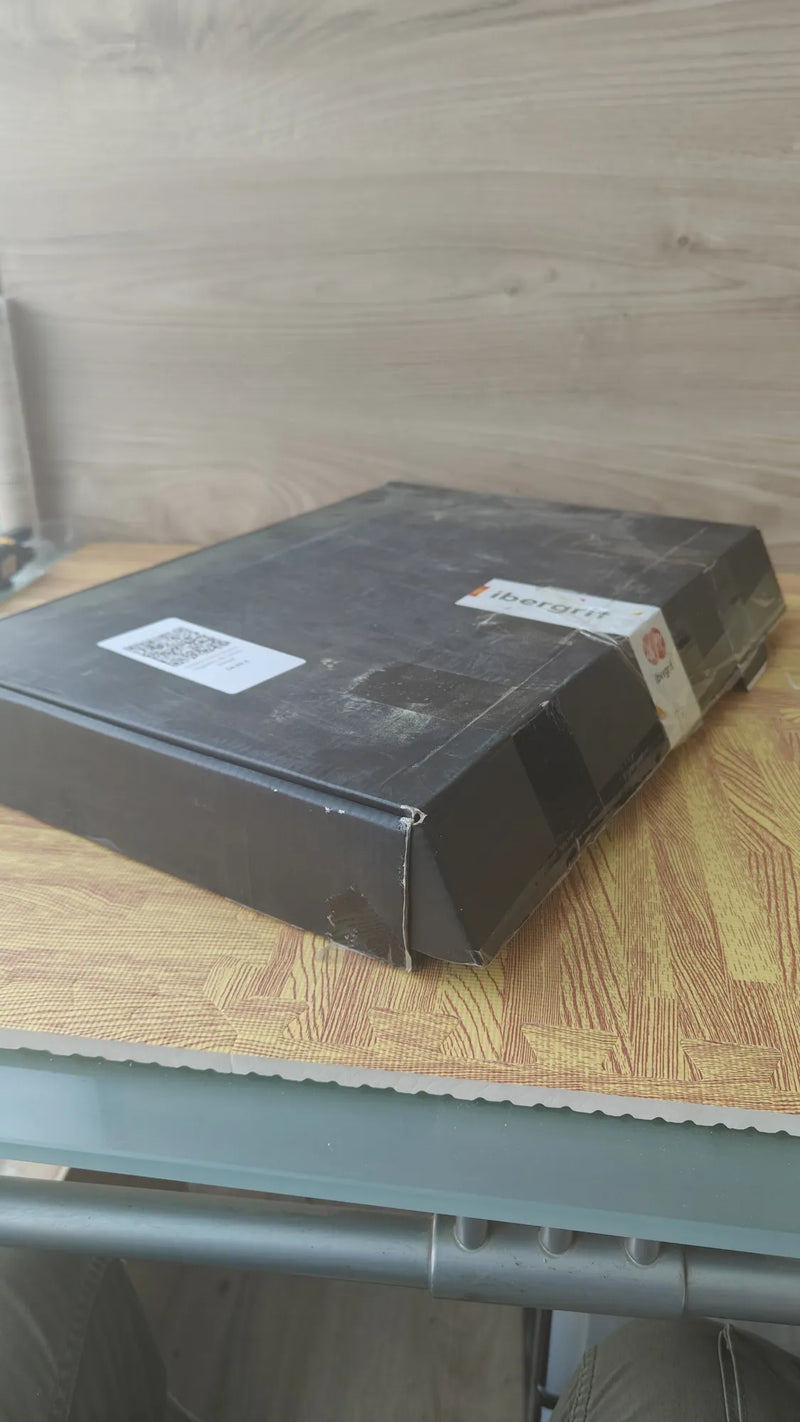 Grifo de cocina Ibergrif negro con caño flexible, rociador 3 en 1