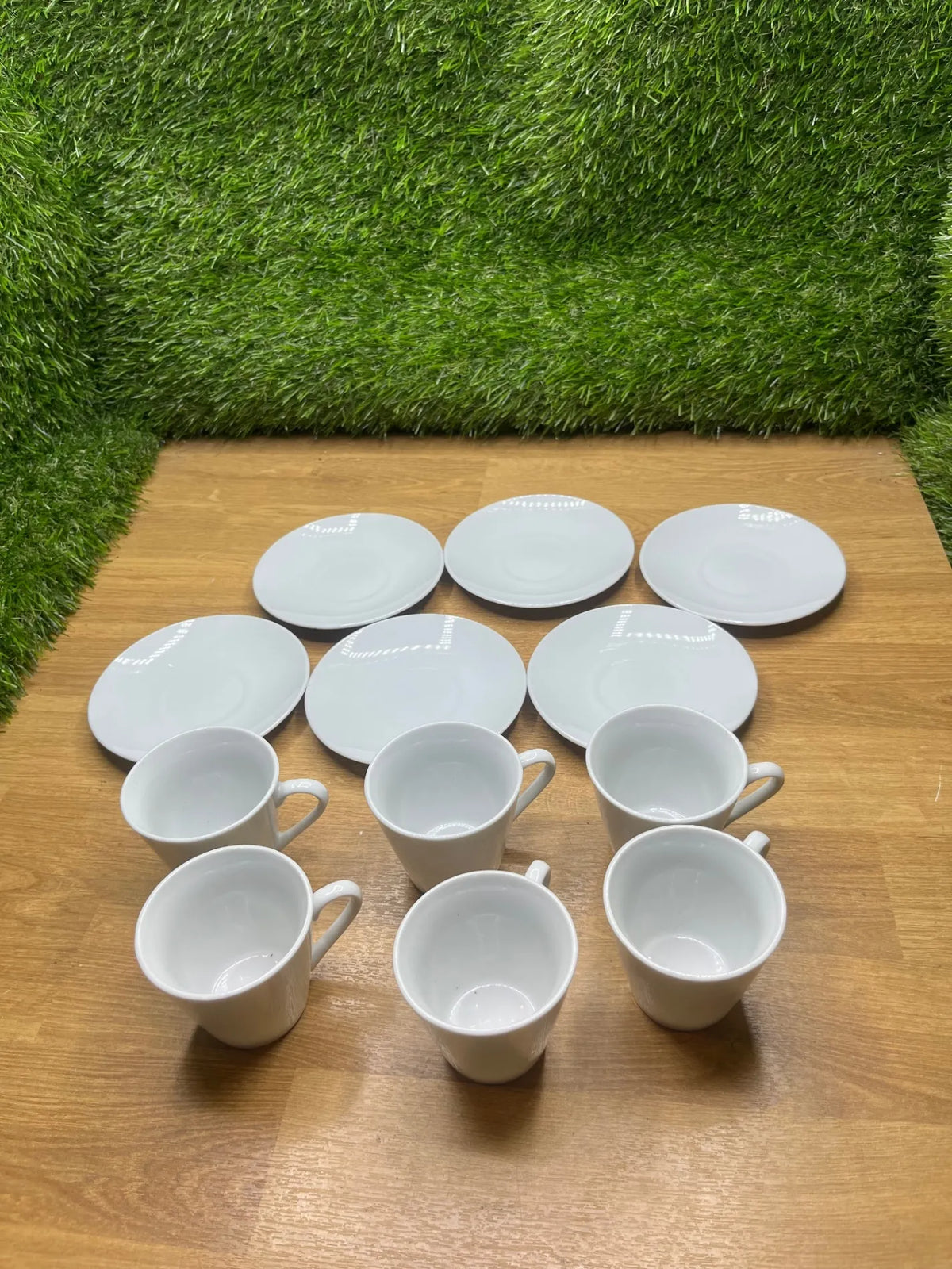 Set de 6 Tazas Con Plato Quid
