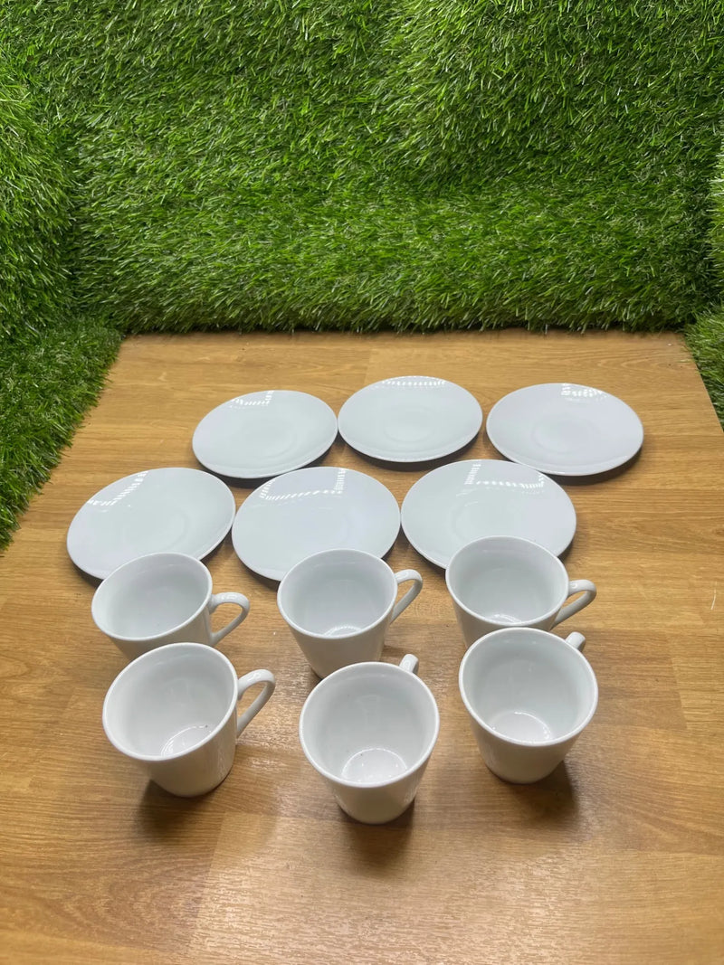 Set de 6 Tazas Con Plato Quid