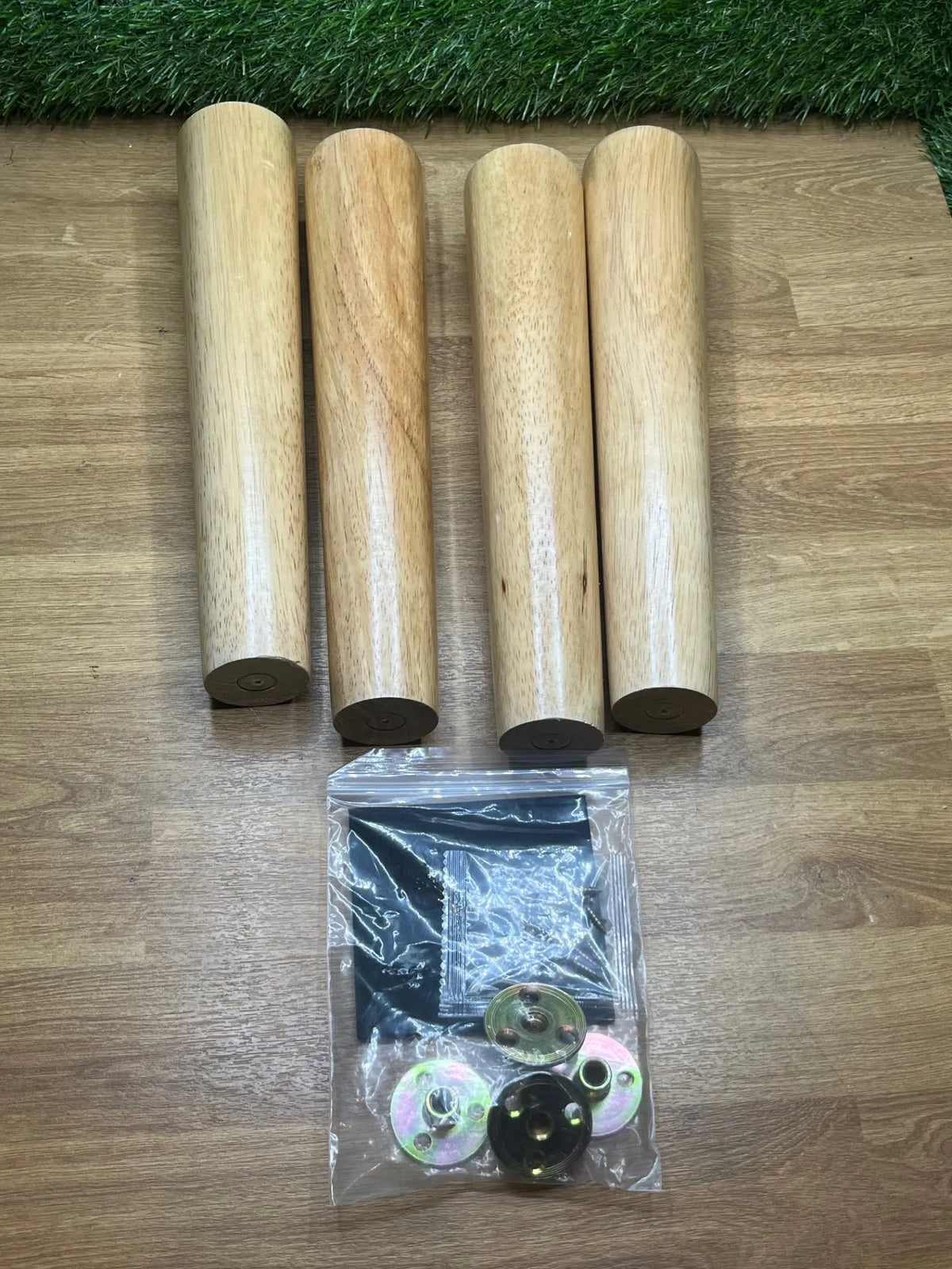 Juego de 4 patas de madera maciza de 30 cm