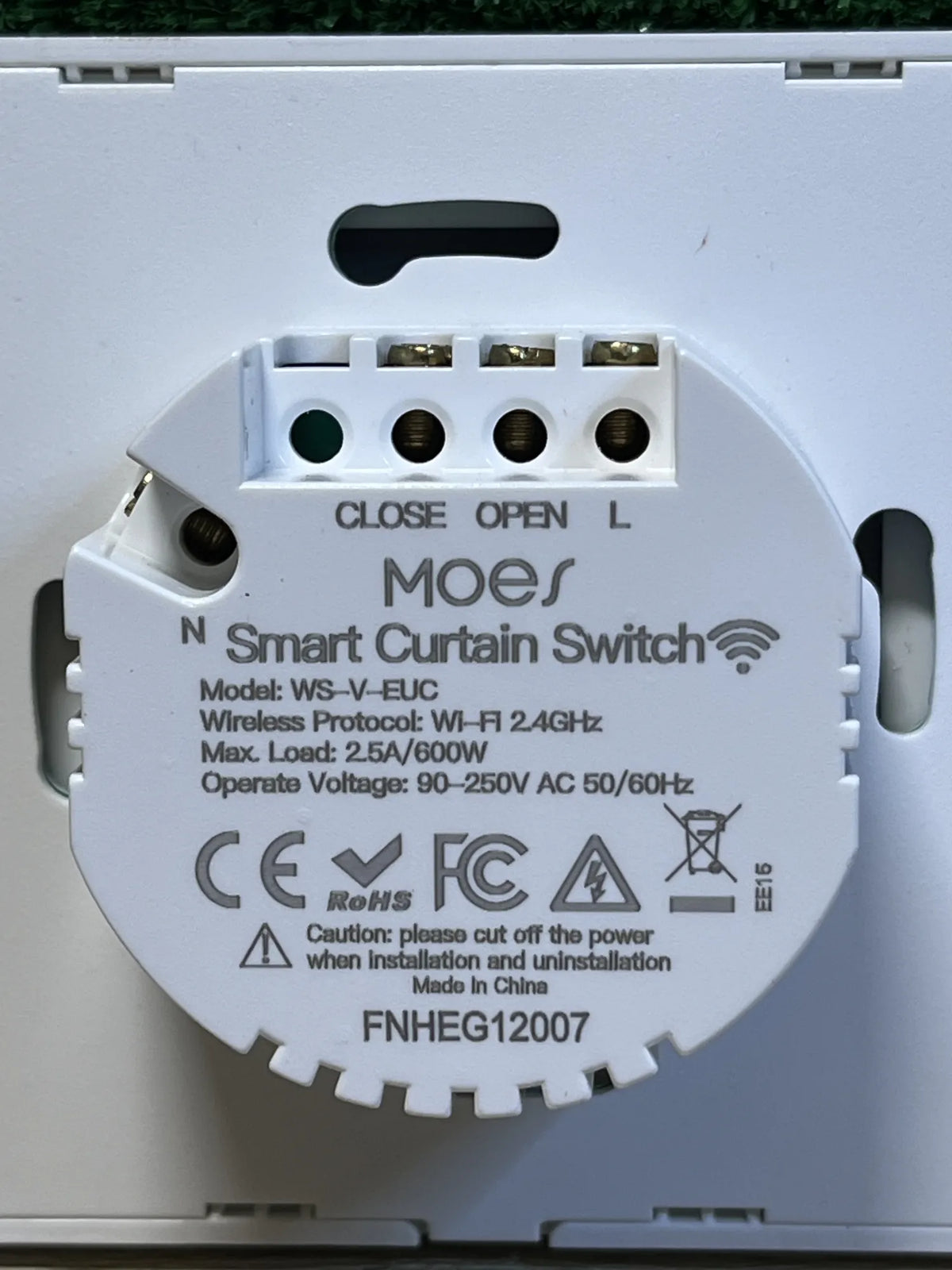 Interruptor de cortina WiFi inteligente MOES