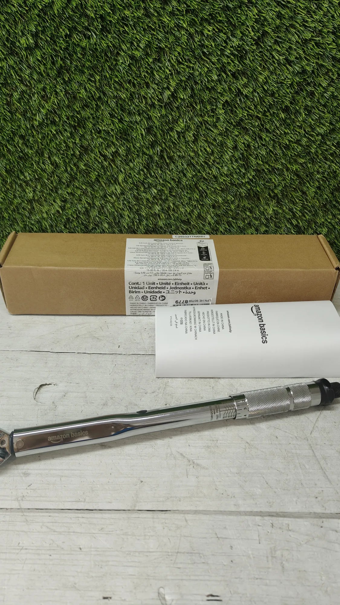 Llave dinamométrica micrométrica de 3/8 pulgadas