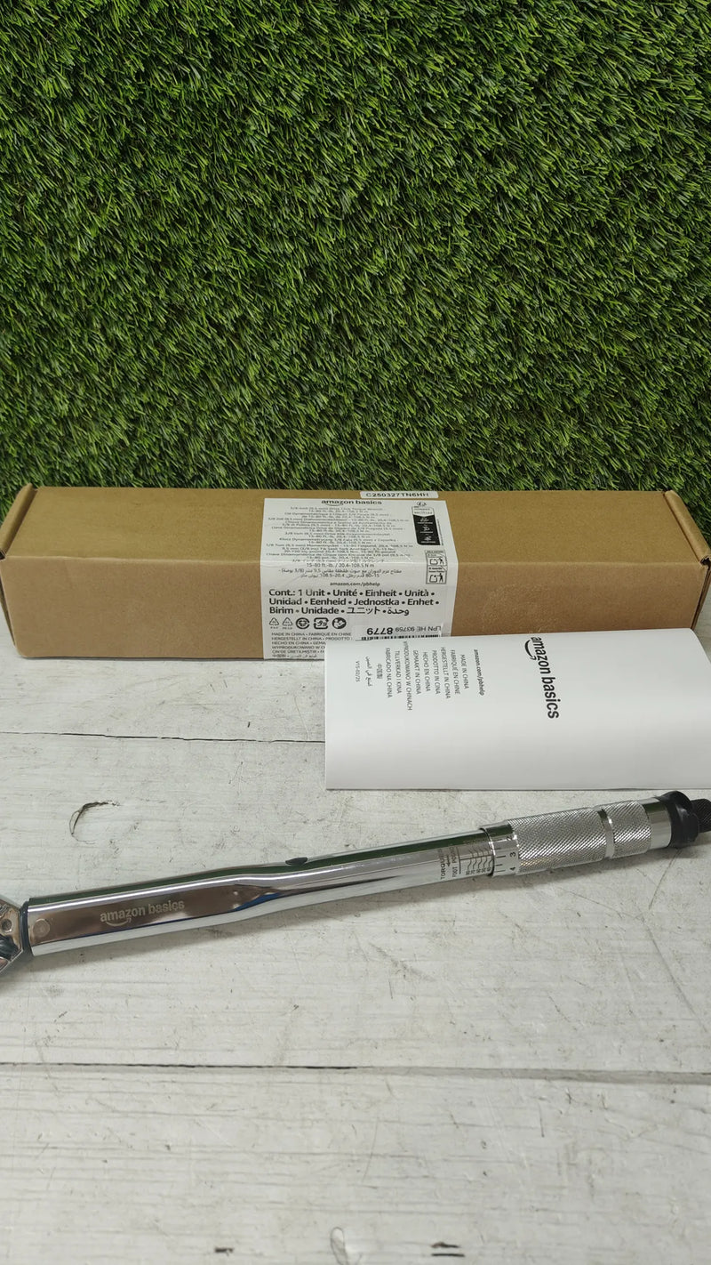 Llave dinamométrica micrométrica de 3/8 pulgadas