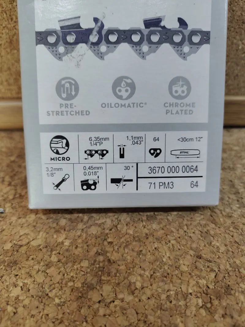 Sierra Cadena 1/4 1, 64 eslabones para 30 cm Stihl
