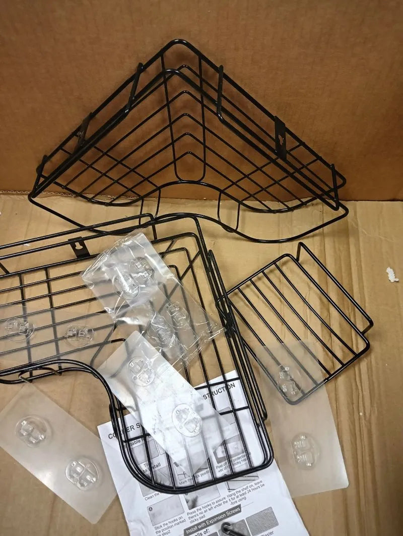 Juego de Estantes para Ducha de Esquina