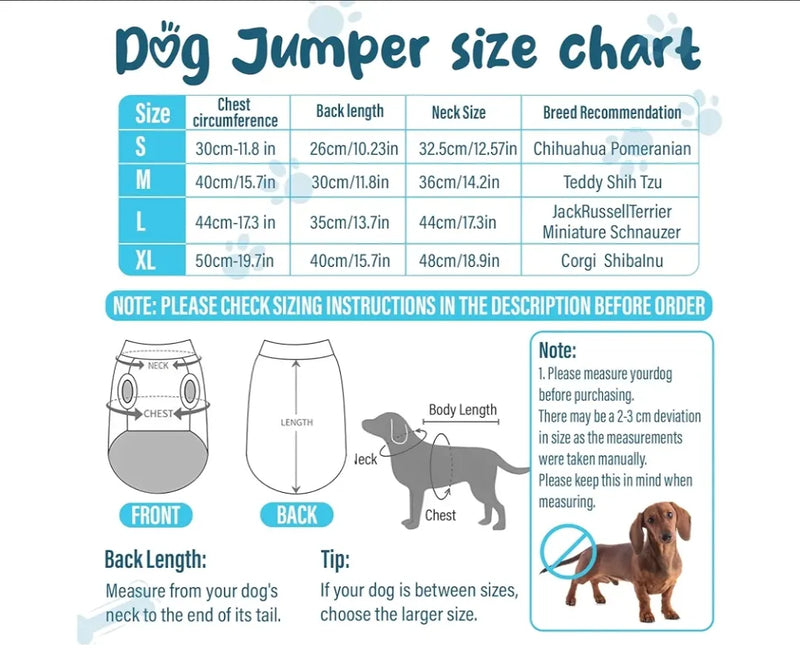 Jerséis para perros sueteres
