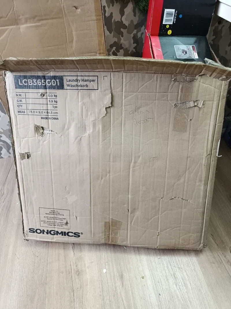 Cesto Ropa Sucia con Tapa, 160 L, Cesta Colada Est