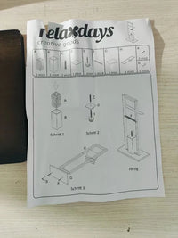 Escobillero Portarrollos de Pie - Relaxdays