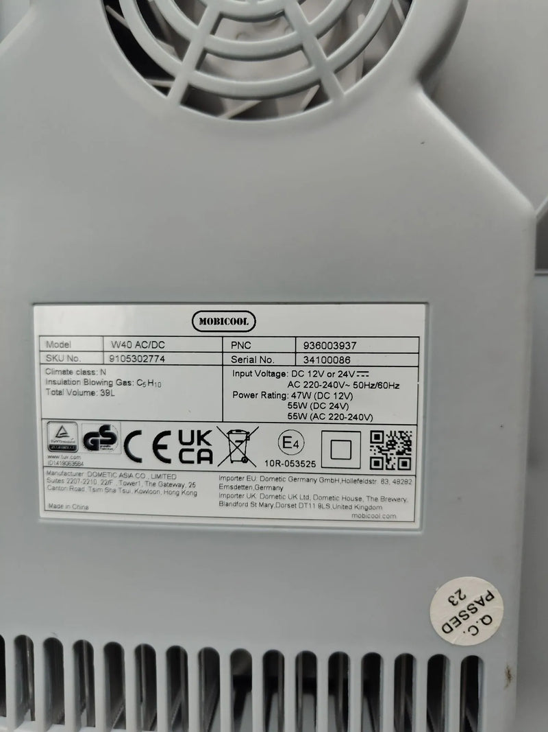 Nevera eléctrica portátil 39 litros - Mobicool