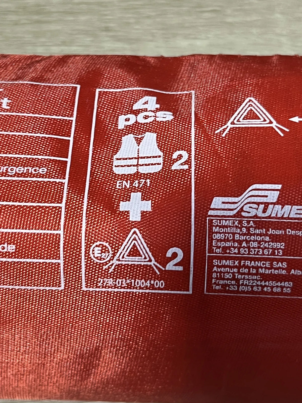 Kit de 2 Triángulos y 2 Chalecos SUMEX