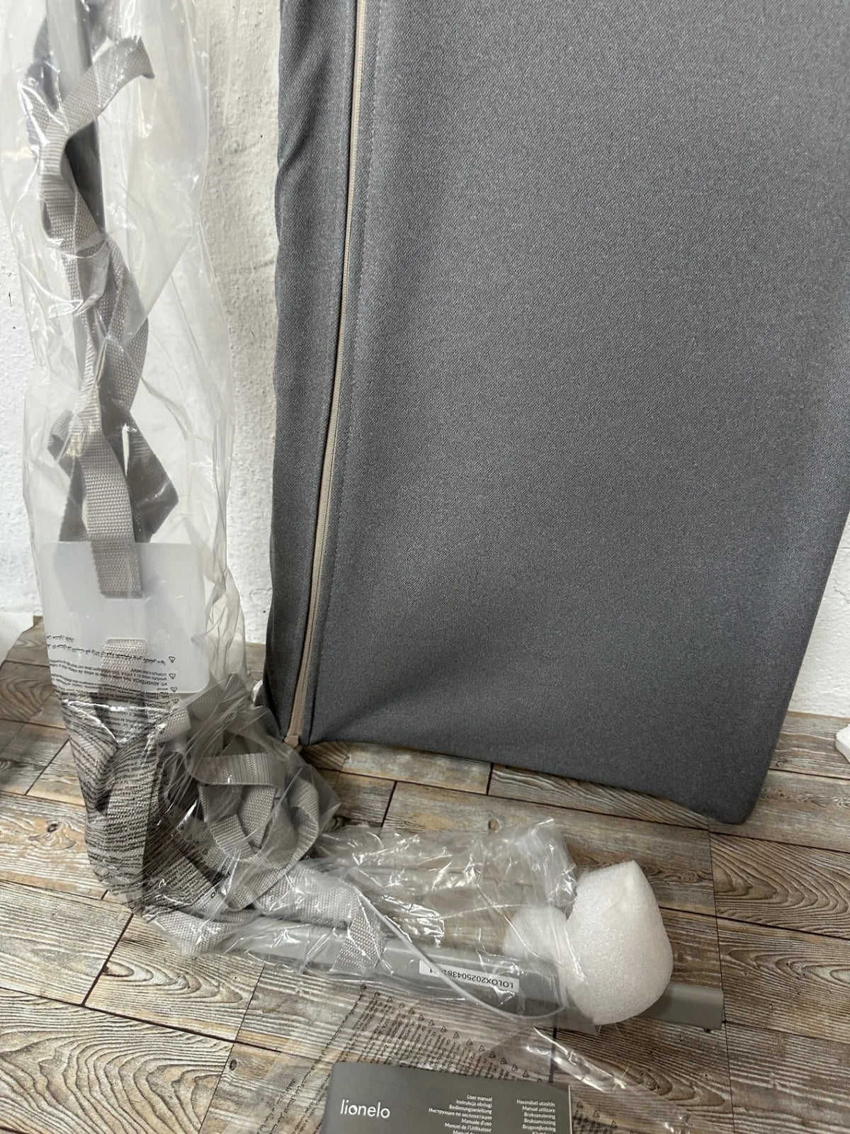 Barrera portátil para cama de bebe